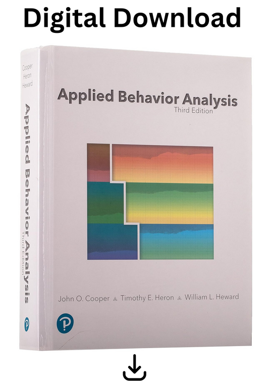 Applied Behavior Analysis PDF Download, John Cooper PDF Download, JohnCooper PDF Download, ABA Applied Behaviour Analysis Therapy, Analytical Behaviour Analysis PDF Download, Autism Therapist