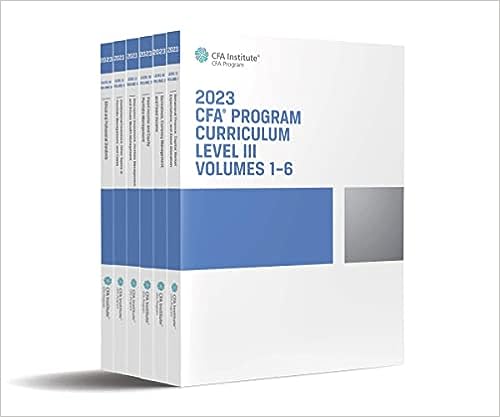 CFA Program Curriculum 2023 Level III Box Set Volumes 1 – 6