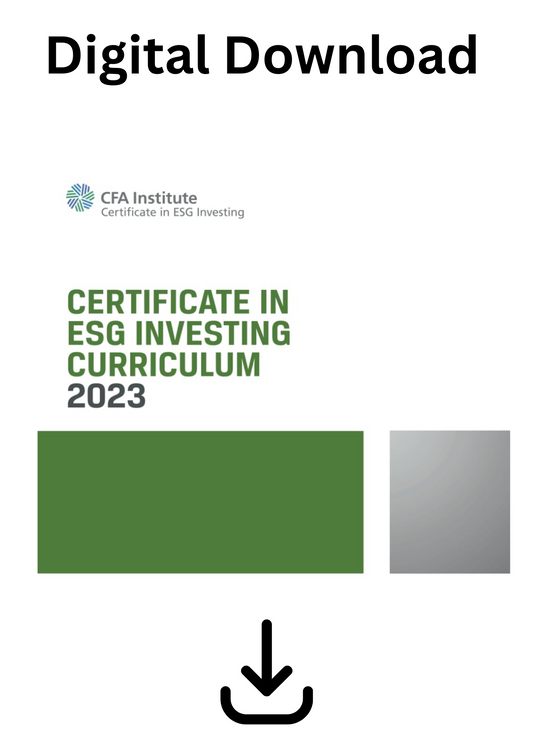 CFA ESG, ESG Certification, Cfa Esg Investing, Cfa Esg Certificate, Esg Certificate, Esg Certificate Course 2023