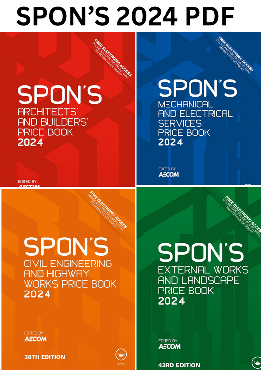 SPONS 2024 Price Books PDF download complete set